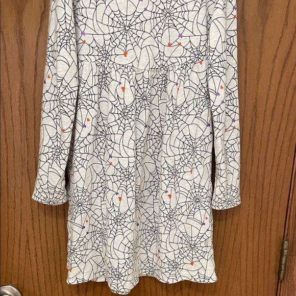 CARTERS UEC Girls Size 12 Gray and Black Spider Web Patterned Dress 🕷️ - Picture 11 of 11